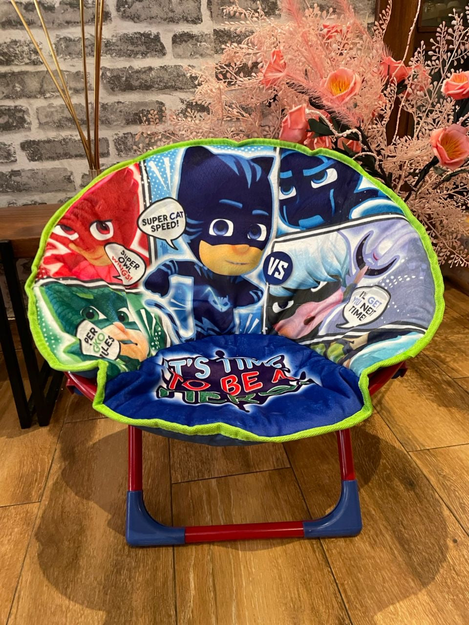 Chaise enfant pliable super héros pour garçons