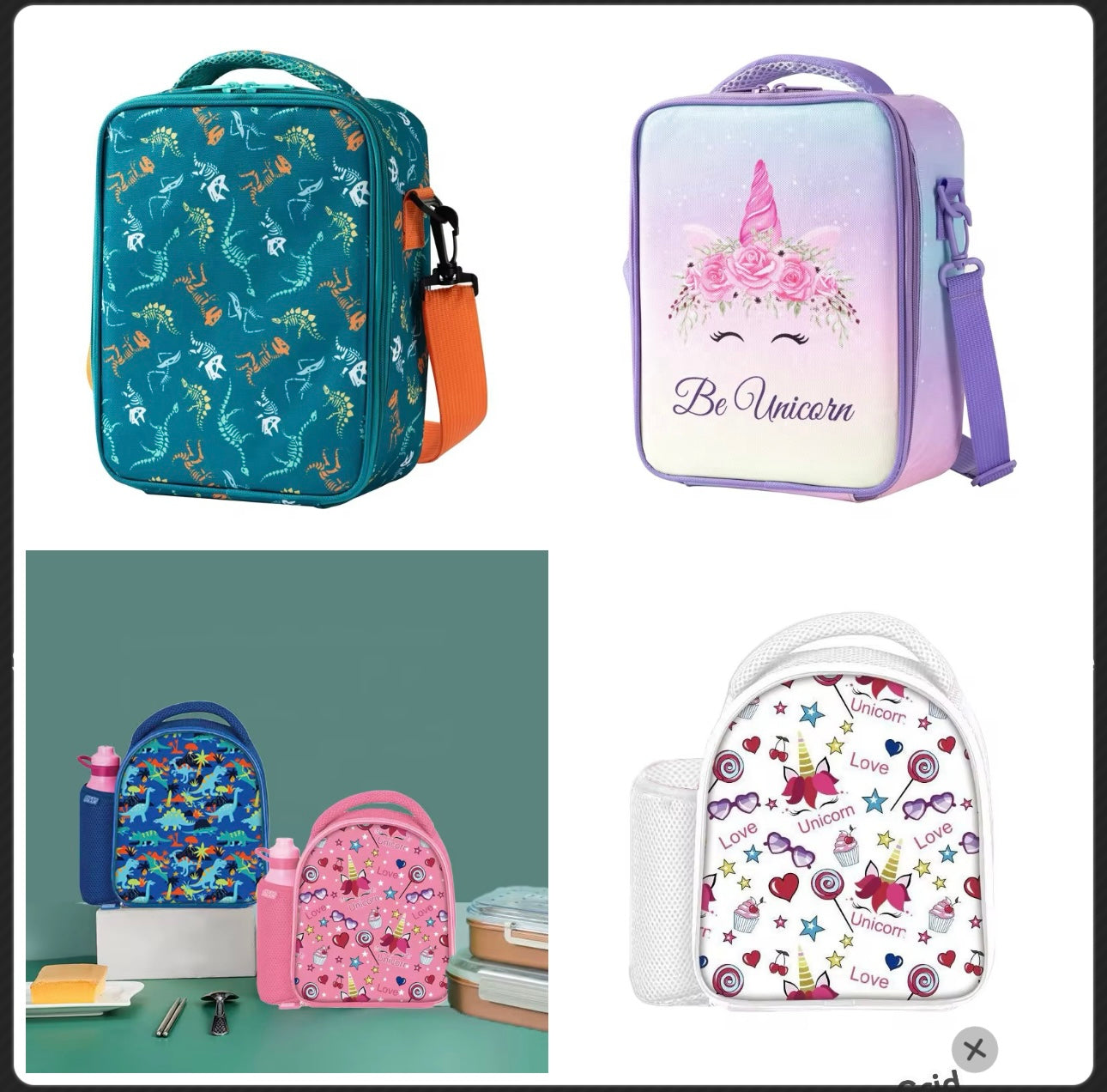 Sac à LUNCH ISOTHERME avec compartiment Gourde , 1 a 3 pieces avec lunch box et gourde