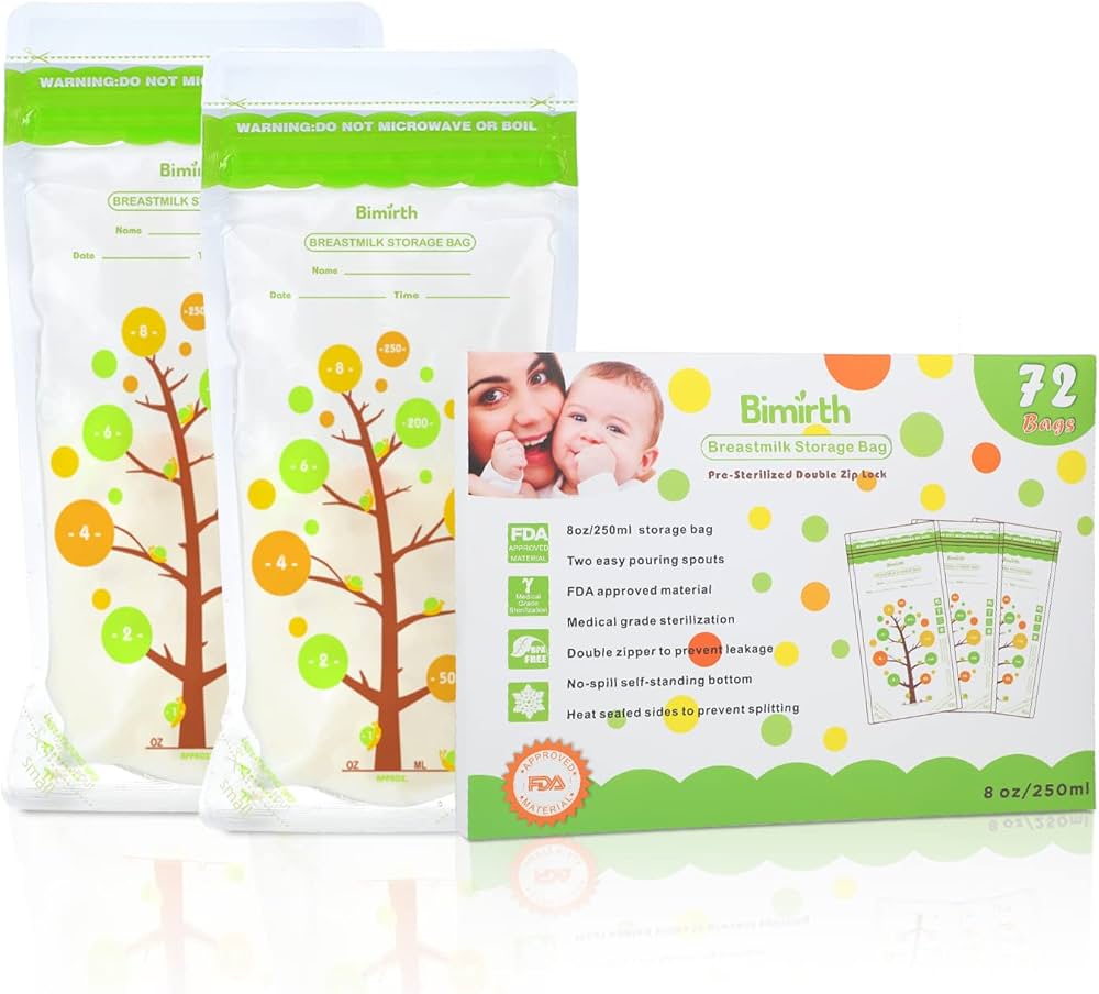 112 Sachets conservation ,sacs de stockage lait Double Fermeture pré-stérilisé 72 Unités.