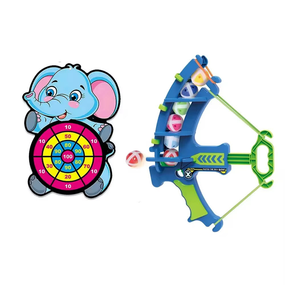 Jeu de fléchette avec balles et cible