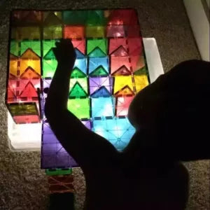 60 pièces Tuiles Blocs magnétiques de construction