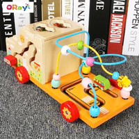 đ Camion d'ActivitĂ©s en Bois Multifonction â Le Jouet Ăducatif IdĂ©al pour Stimuler BĂ©bĂ©