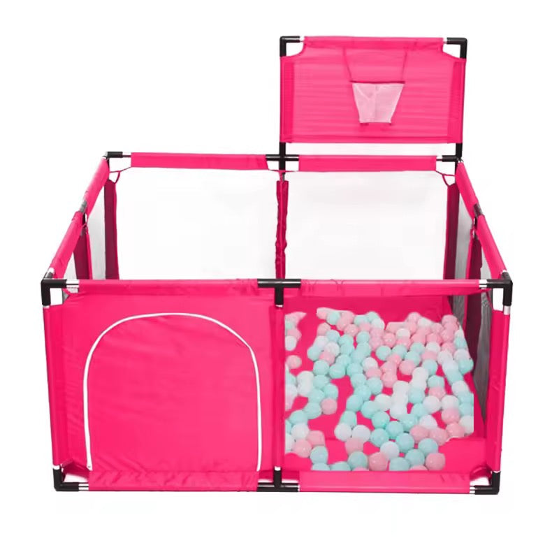 parc de jeu Xl ,10 balles offertes 140cm X140cmx 5 cm, 10 balles, comprises, 3 couleurs bleu gris ou rose