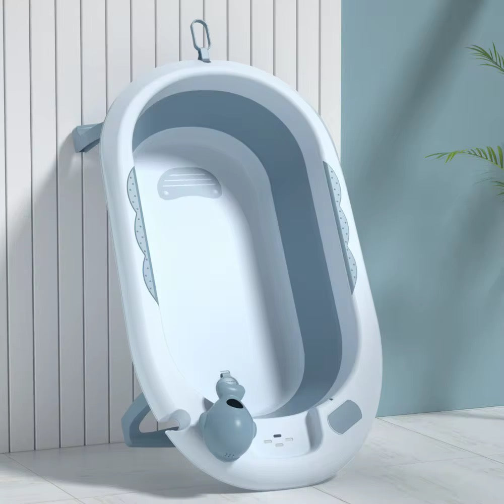 đ Baignoire pliable pour bĂ©bĂ© avec coussin ergonomique âavec thermomĂštre Confort ; sĂ©curitĂ© dĂšs la naissance