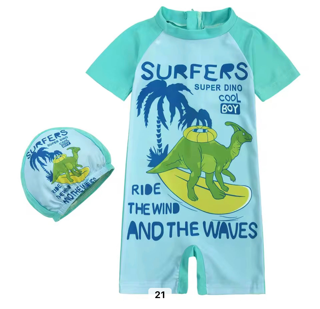 Maillot de bain avec bonnet et sac offert 1 an à 8 ans