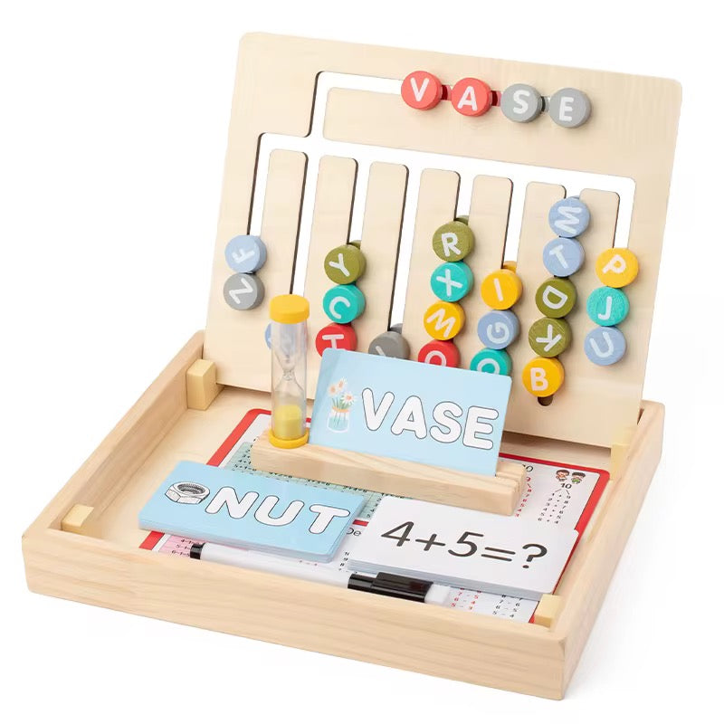 đ Jeu Montessori dâApprentissage des Mots et des Lettres en Bois