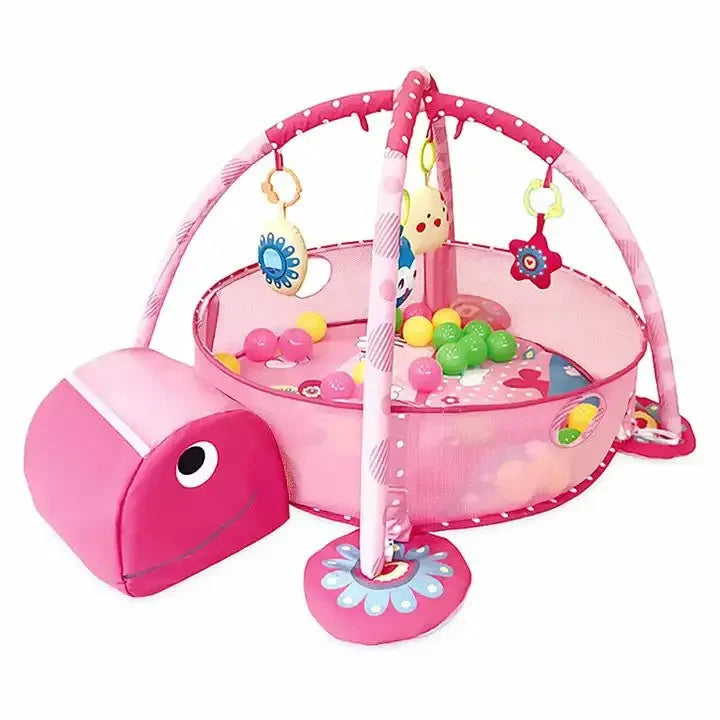 Tapis d’éveil douillet ROSE + 30 balles