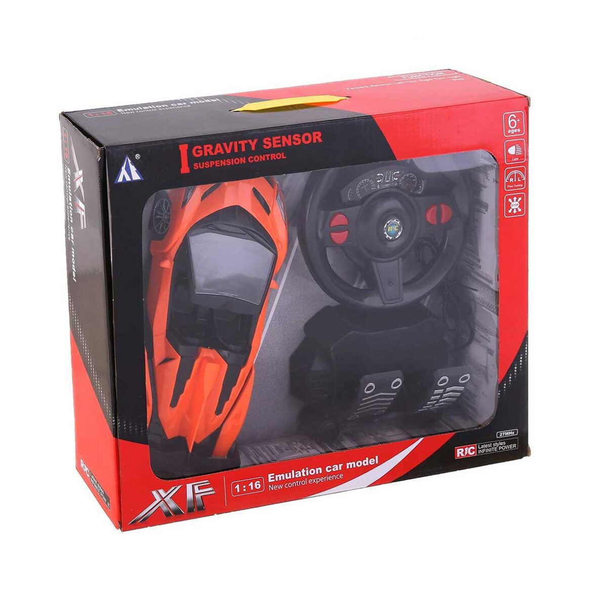 đ Voiture TĂ©lĂ©commandĂ©e Sport 1:16 avec Volant & PĂ©dales â Gravity Sensor