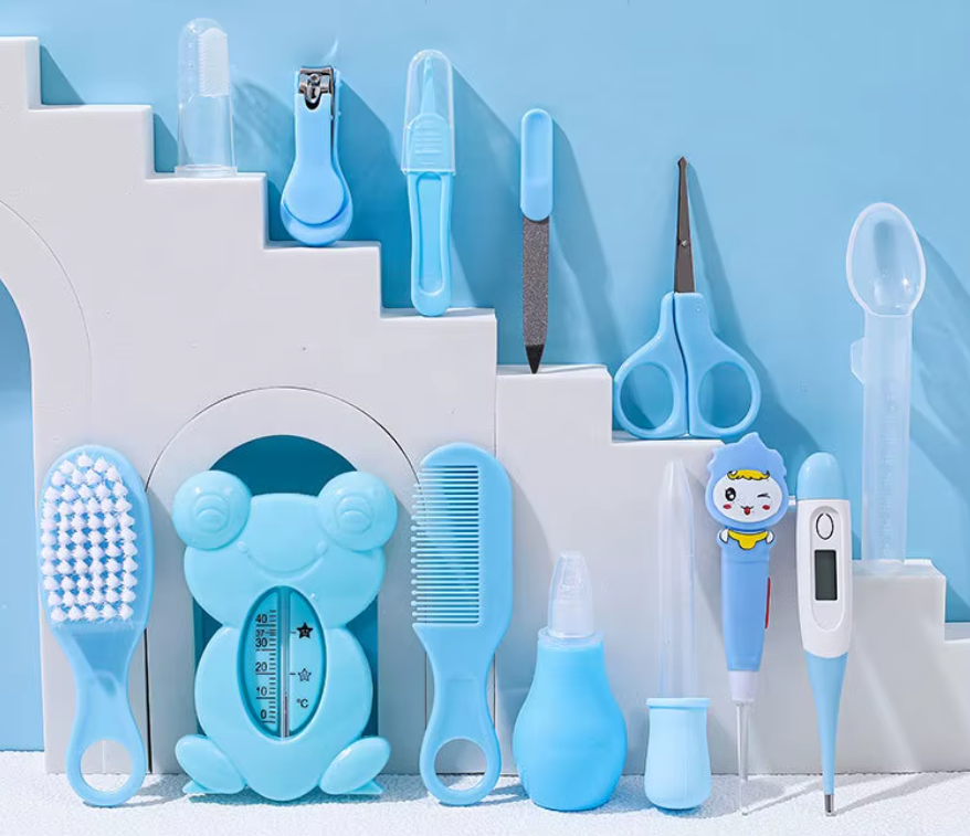 kit Trousse de Premiers Soins Pour Bébé - 13 Accessoires ROSE OU BLEU