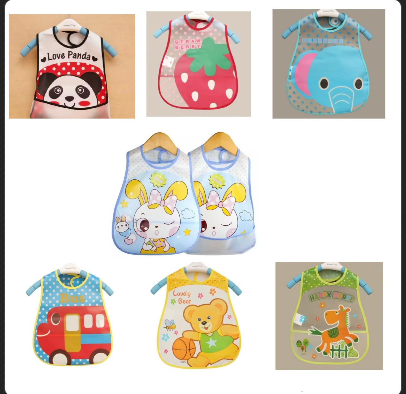 Bavoir plusieurs coloris