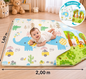 Tapis de jeux Mousse réversible , épais ,pliable 180x200 cm epaisseur 1 M (Copie)