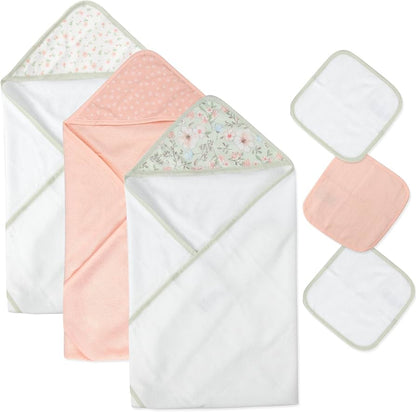 Coffret Bain Bébé – Lot de 6 Pièces en Éponge Ultra Douce 100%coton