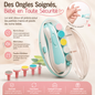 Lime à Ongles Électrique pour Bébé – Douceur, Sécurité et Sérénité au Quotidien