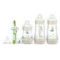 MAM Kit Naissance Easy Start Anti-Colic – 3 Biberons + Sucette + Tétine + Brosse à Dents Bébé – Réduction des Coliques – Sans BPA