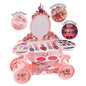 Coiffeuse Carrosse Princesse avec Maquillage – Trousse Musicale et Lumineuse pour Enfants