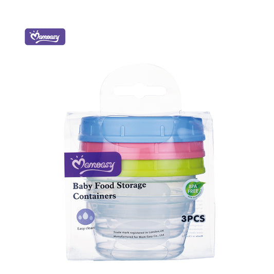 Pots de Conservation pour Repas Bébé – Lot de 3 - 60ML Sans BPA – Hermétiques & Réutilisables