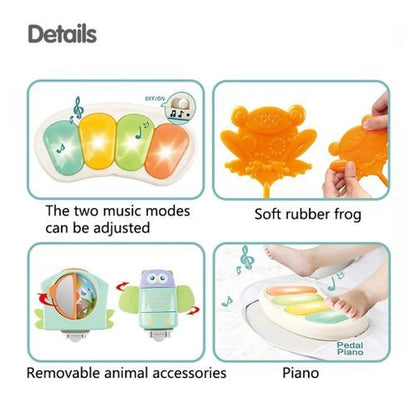 Siège d’éveil interactif pour bébé – avec piano et jouets sensoriels