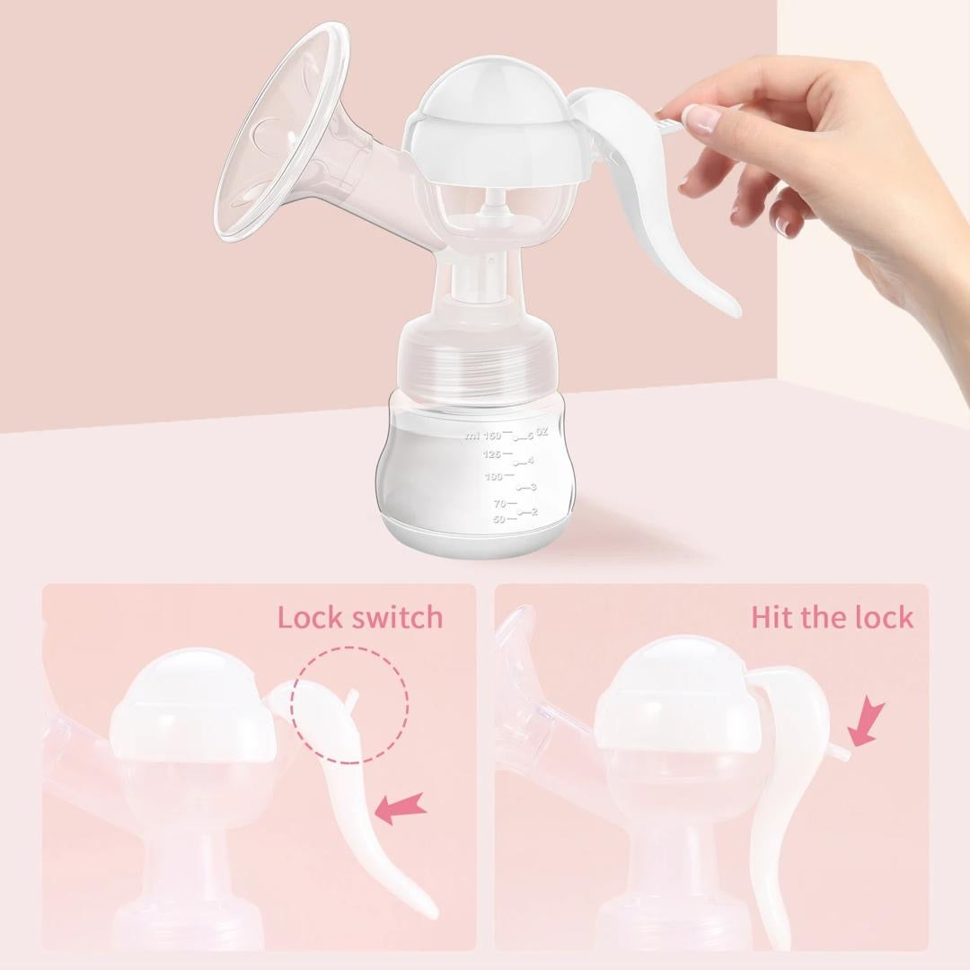 Tire-Lait Manuel – Compact, Silencieux et Efficace – Allaitement Confortable – Sans BPA*