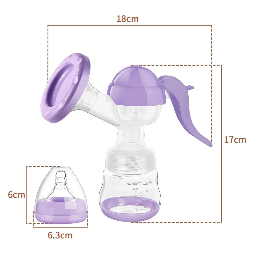 Tire-Lait Manuel – Compact, Silencieux et Efficace – Allaitement Confortable – Sans BPA*