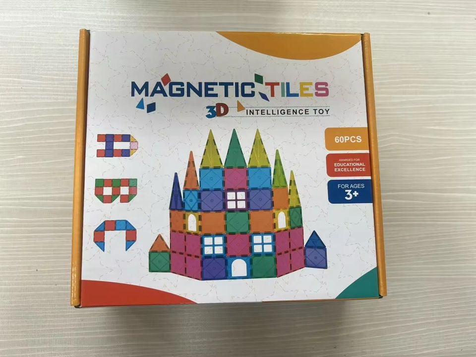 100 Blocs Magnétiques de Construction avec voiture roues – Jeu Éducatif Créatif pour  100pcs*