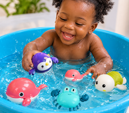 Jouet de Bain flottant Bébé Enfant, Jeux de Bain qui nage pour baignoire piscine.