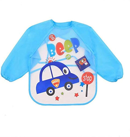 Bavoir Bébé Imperméable à Manches Longues – Protection Complète & Motifs Colorés