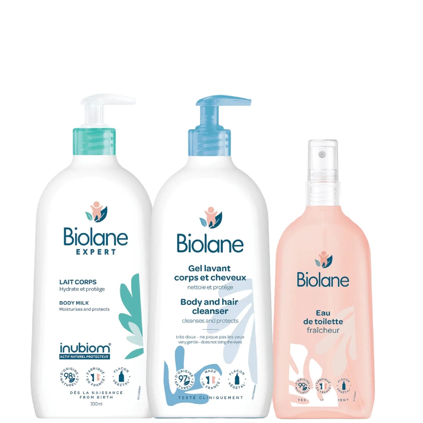 Biolane Gamme Fresh Bébé Soins HYDRATATION 3 PRODUITS