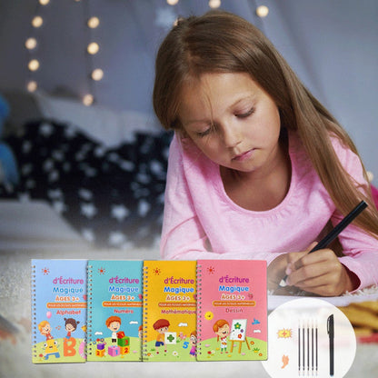 4 CAHIERS MAGIQUES + 10RECHARGES ET AIDE ECRITURE