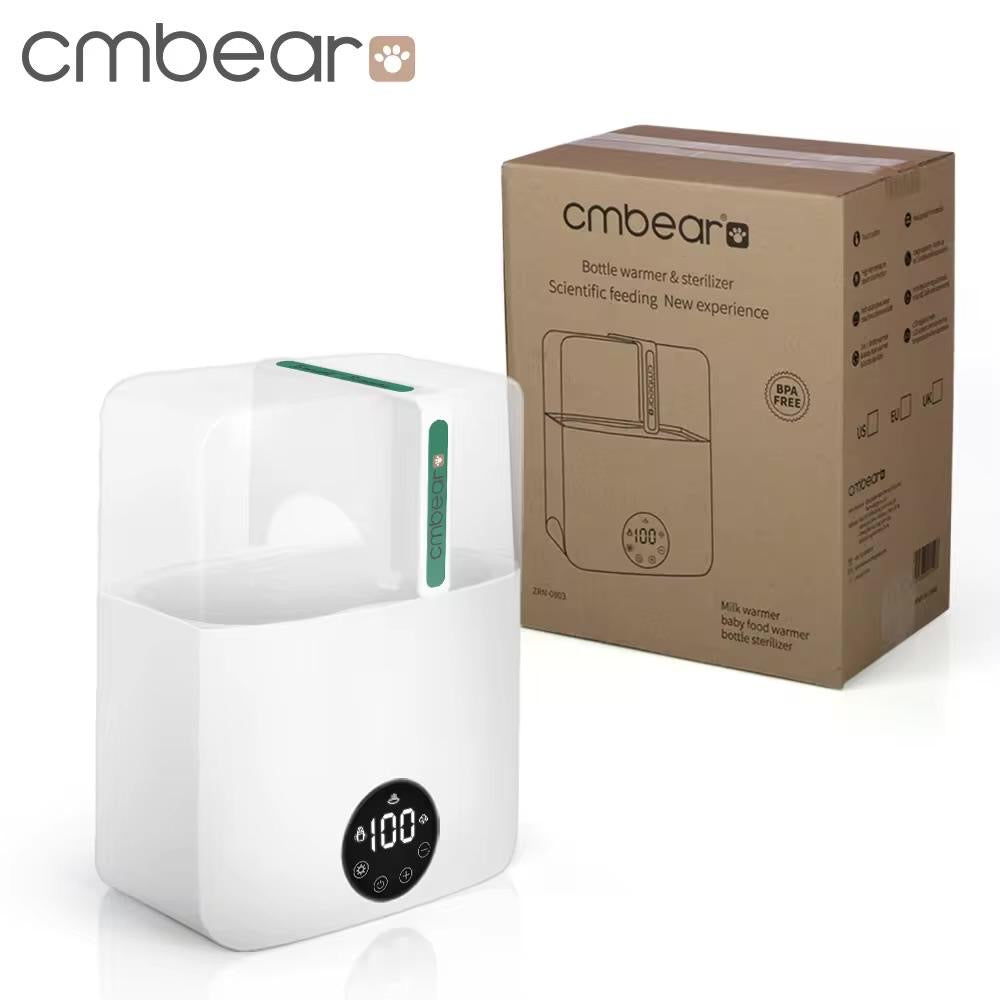 Chauffe-biberon & Stérilisateur 3-en-1 cmBear – Écran LED, Sans BPA
