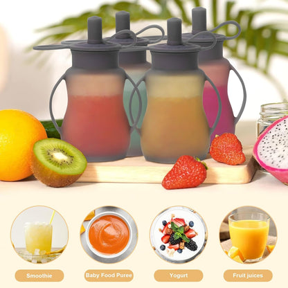 gourde alimentaire en silicone pour tout petits