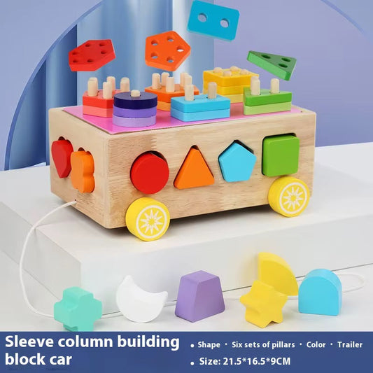 Jouets éducatifs Montessori en bois jouets de tri de formes