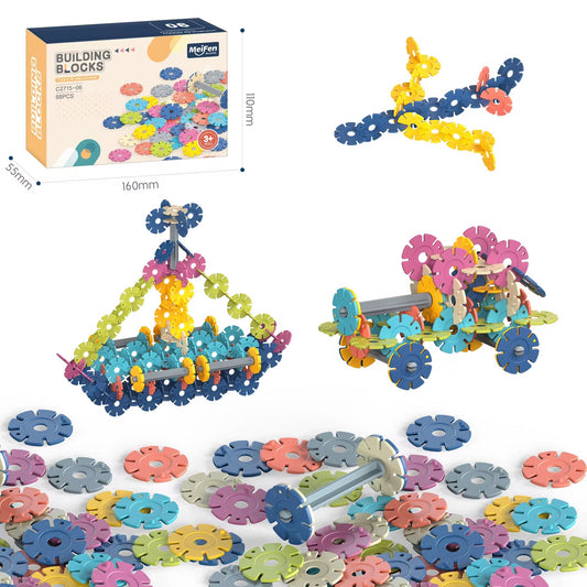 Ensemble de jouets éducatifs à bas prix pour enfants, blocs de construction amusants, particules de jouets, cubes numériques, blocs de bricolage, avec boîte de couleurs
