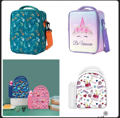 Sac à LUNCH ISOTHERME  avec compartiment Gourde , 1 a 3 pieces avec lunch box et gourde