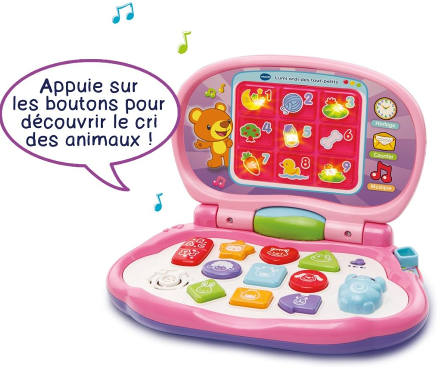 Lumi ordi des tout-petits rose