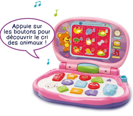 Lumi ordi des tout-petits rose