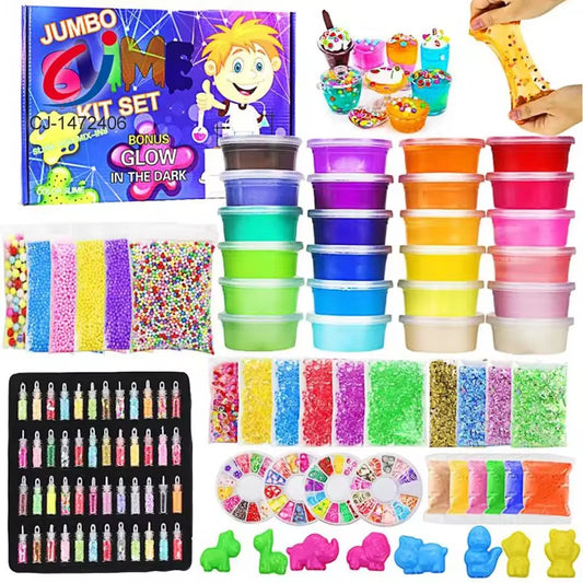 Kit Slime 126 pièces - Créations lumineuses et colorées !