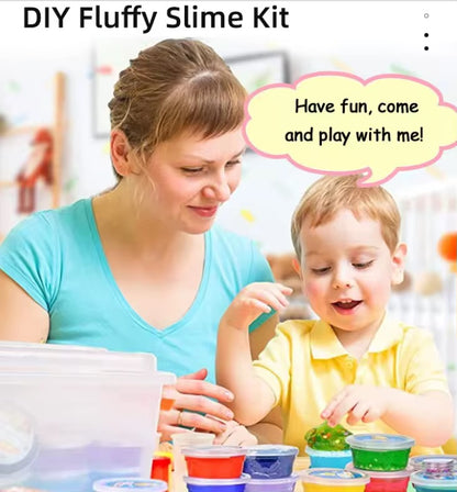 Kit Slime 126 pièces - Créations lumineuses et colorées !