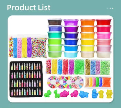 Kit Slime 126 pièces - Créations lumineuses et colorées !