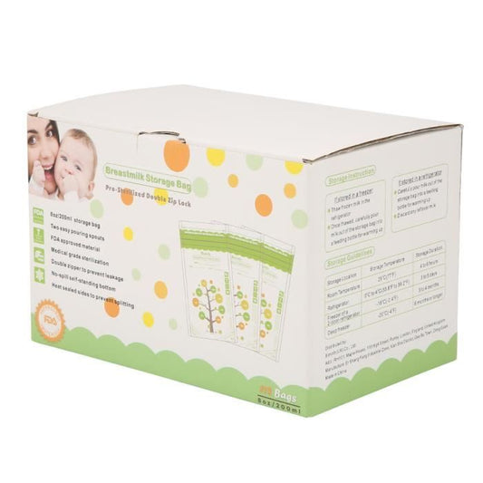 112 Sachets conservation ,sacs de stockage lait Double Fermeture pré-stérilisé 72 Unités.