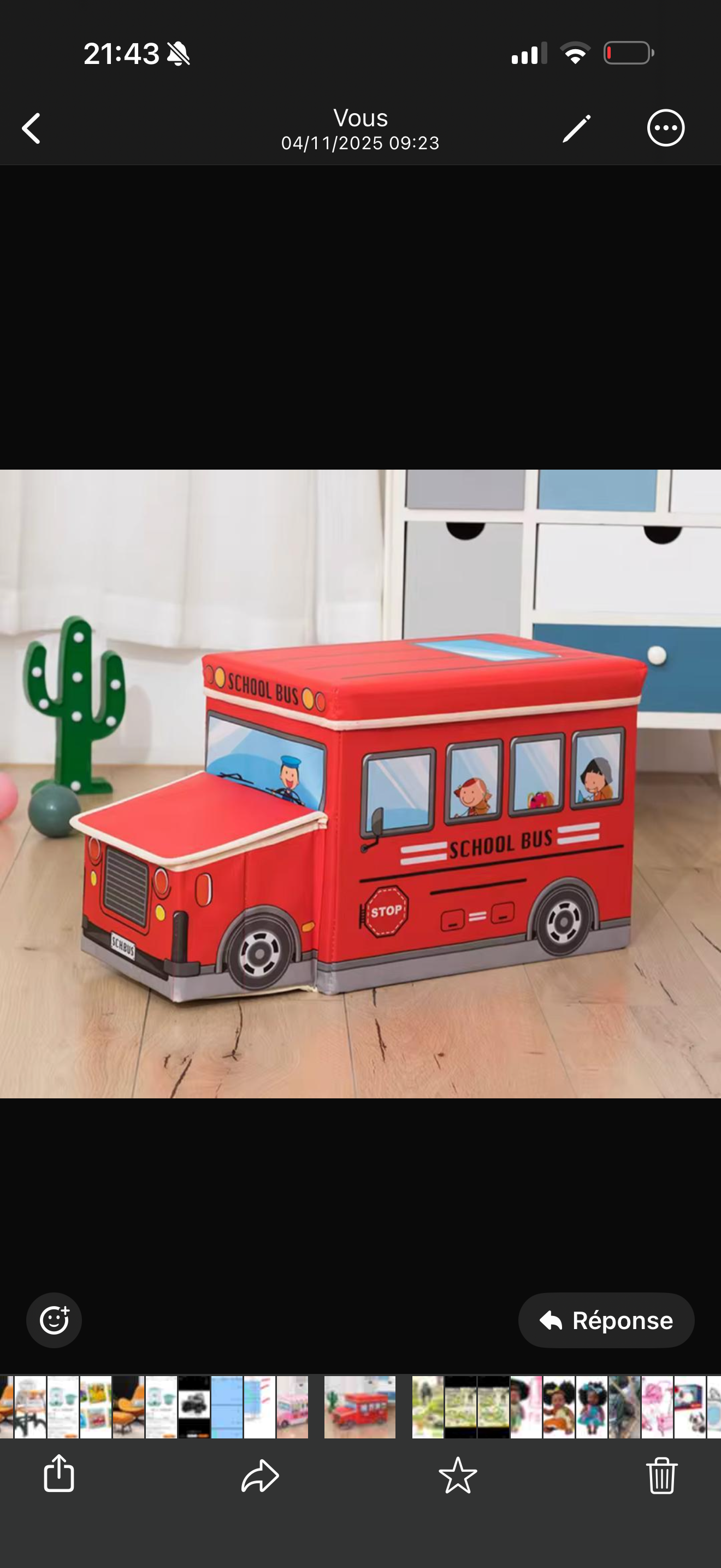 Boîte de Rangement Enfant – en forme de Camion&nbsp;