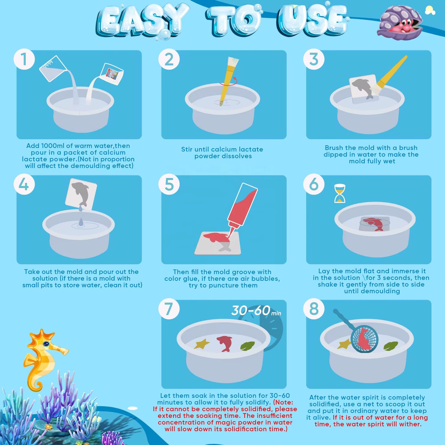 Aqua Gel Set avec 12 Bouteilles de Gel Coloré/2 Gels Colorés Lumineux, Jouet en Gel d’eau avec Moule, Colorés DIY Gels Magiques 3D CréAtifs pour Enfants 3+ Cadeau