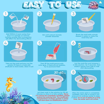 Aqua Gel Set avec 12 Bouteilles de Gel Coloré/2 Gels Colorés Lumineux, Jouet en Gel d’eau avec Moule, Colorés DIY Gels Magiques 3D CréAtifs pour Enfants 3+ Cadeau