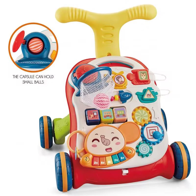 Trotteur Bébé Évolutif 2 en 1 +table activités