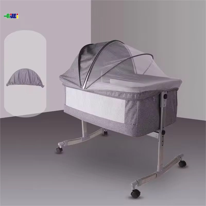 Berceau bébé  cododo avec moustiquaire et rangement – modèle pliable
