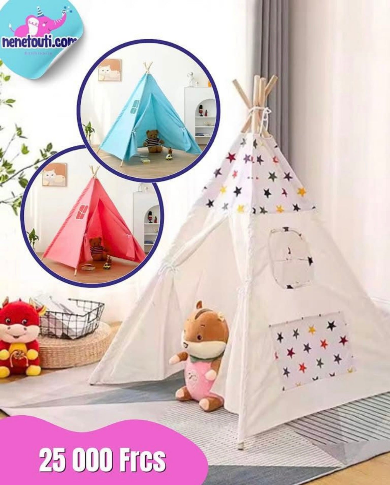 Tente Tippie plusieurs coloris