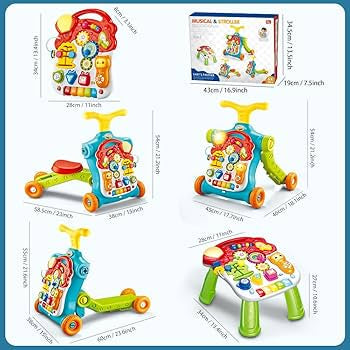 Trotteur Bébé Évolutif 5-en-1 –