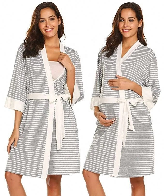 peignoir de maternite et d'allaitement