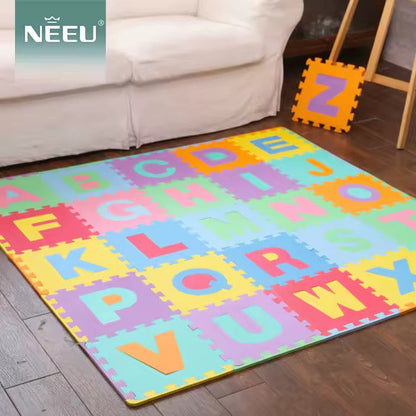 Tapis puzzle en mousse 26 lettres alphabet