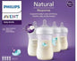PHILIPS AVENT - Lot de 4 biberons  1 mois + Natural Response avec tétines T3 -260 ml