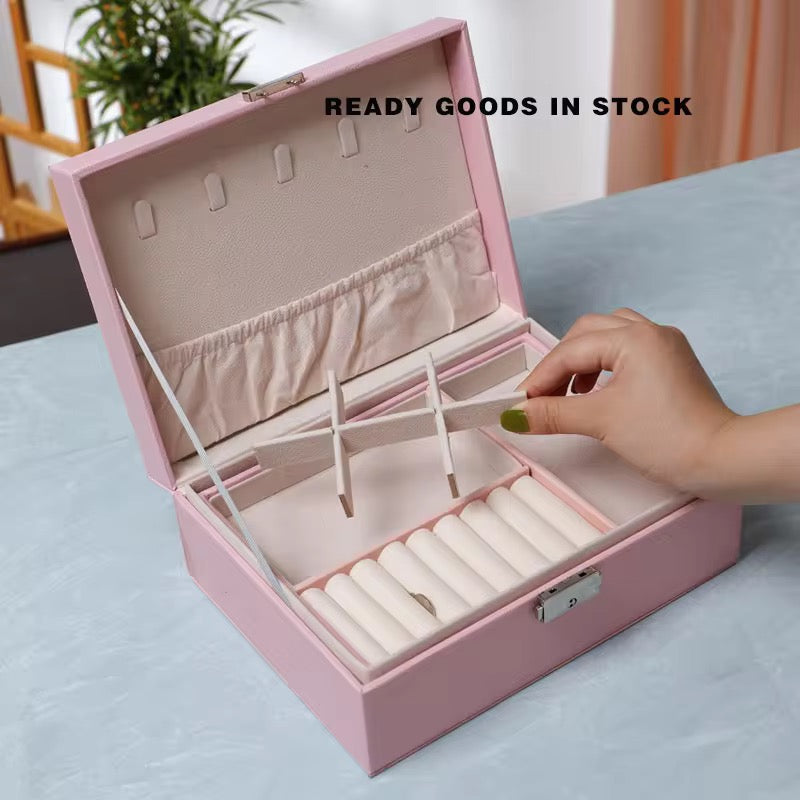 Boîte à Bijoux Élégante – Rangement Chic et Pratique avec clé